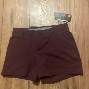 Purple under armor golf shorts